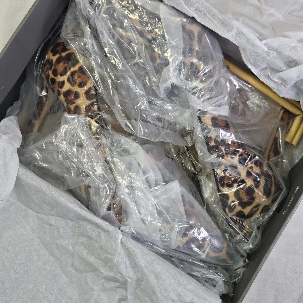 Ann Taylor Beck  Leopard Print Calf Hair 3.5” Loafer Stiletto Heel Pump 9M - Picture 14 of 14